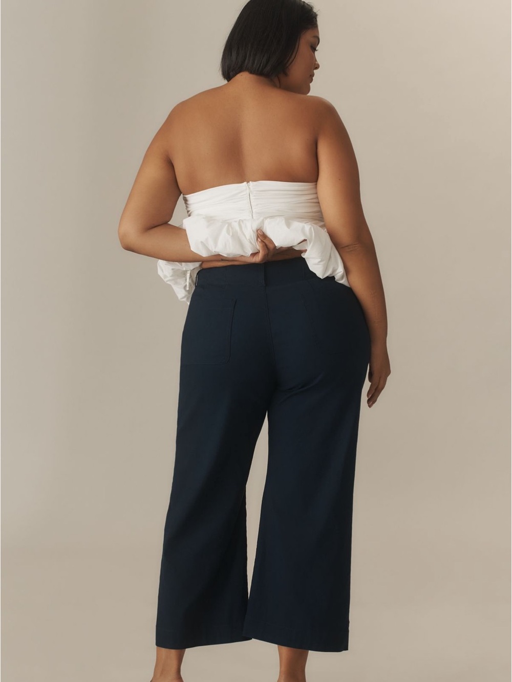 Anthropologie The Colette Scallop High-Rise Wide Leg Pants w/Magic Fabric! - Picture 7 of 15
